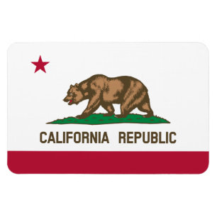 Bärenflagge der Republik Kalifornien: Cali Golden  Magnet