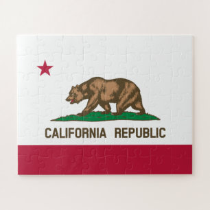 Bärenflagge der Republik Kalifornien: Cali Golden  Puzzle