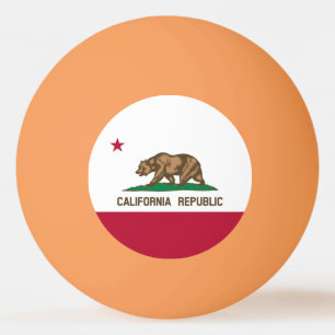 Bärenflagge der Republik Kalifornien: Cali Golden Tischtennisball