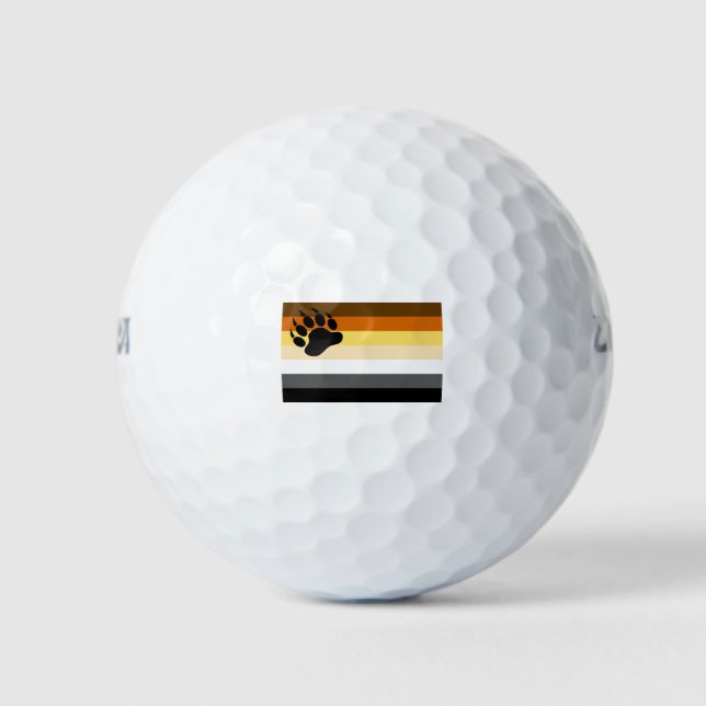 Bärenflagge Golfball (Vorderseite)