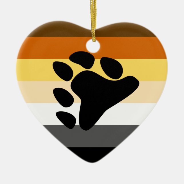 Bärenflagge Keramik Ornament (Vorne)