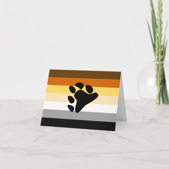 Bärenflagge mit Paw Ankündigung (Vorderseite)