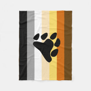Bärenflagge mit Paw Fleecedecke