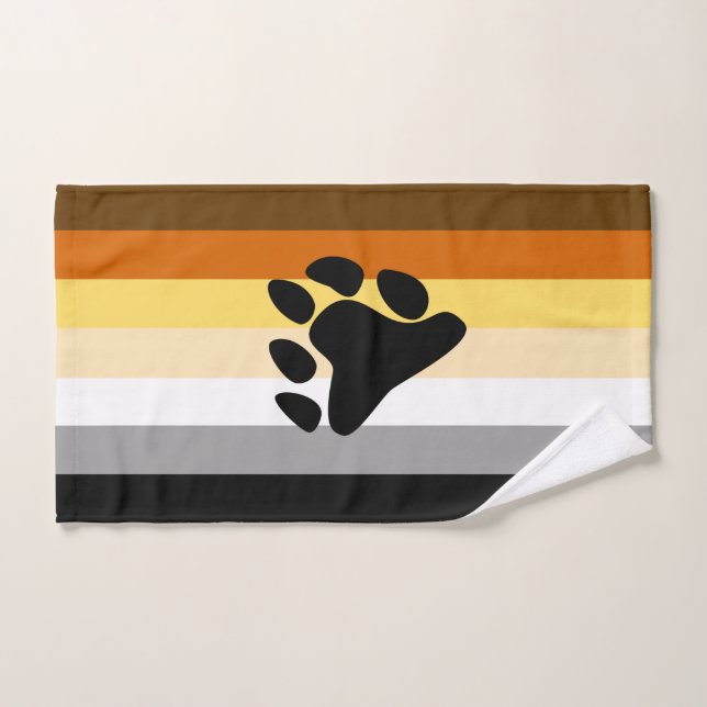Bärenflagge mit Paw Handtuch (Handtuch)