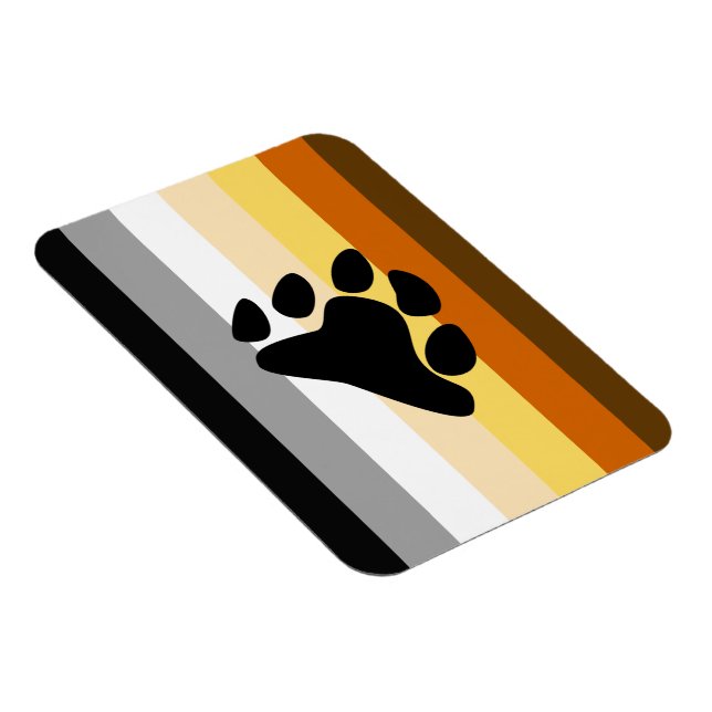 Bärenflagge mit Paw Magnet (Rechte Seite)