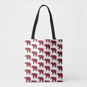 Bärenförmiges Karo Rot Schwarz Buffalo