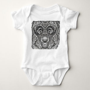 Bärenfront Baby Strampler