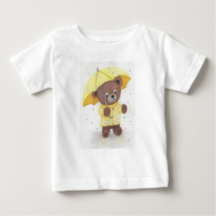 Bärenfuß im Regen Baby T-shirt