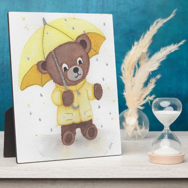 Bärenfuß im Regen Fotoplatte (Seite)