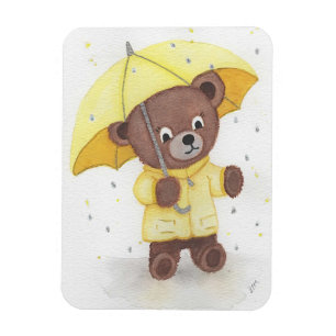 Bärenfuß im Regen Magnet