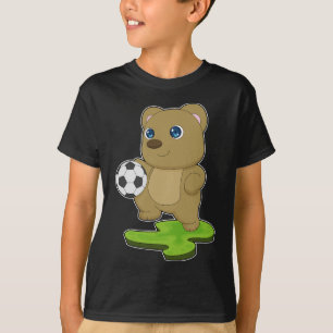 Bärenfußball-Fußball T-Shirt