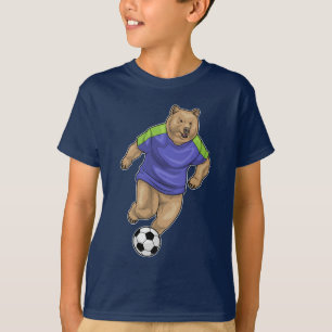 Bärenfußball-Fußball T-Shirt