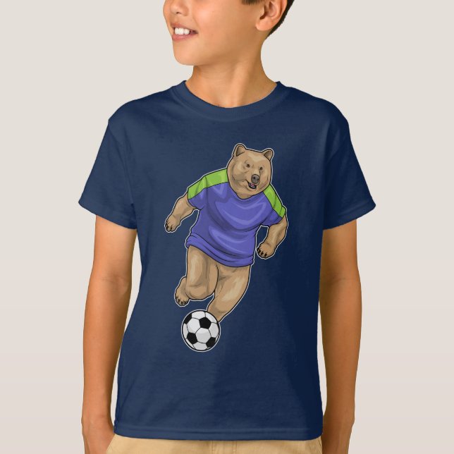 Bärenfußball-Fußball T-Shirt (Vorderseite)