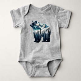 Bärengebirge und Wälder Baby Strampler