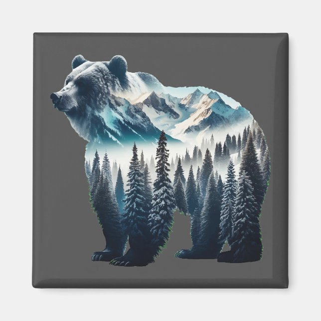 Bärengebirge und Wälder Magnet (Vorne)
