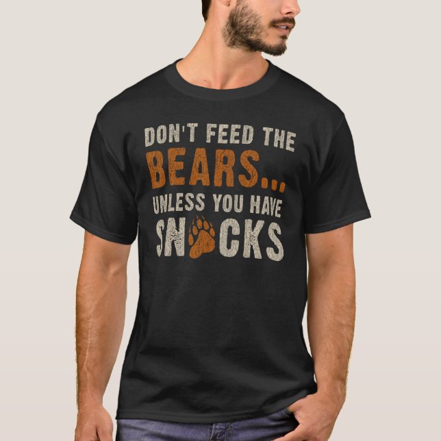Bärengemeinde füttre die Bären Bear Pride G nicht T-Shirt (Vorderseite)