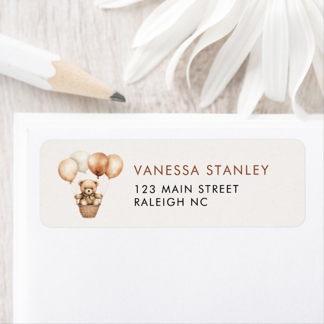 Bärengeschlecht - Neutrale Babydusche-Rücksendeadr (Insitu)