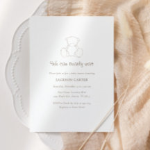 Bärengeschlecht - neutrale Minimalistische Babydus