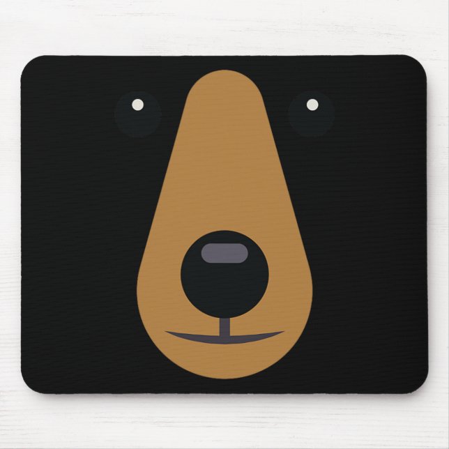 Bärengesicht Niedlich leicht Halloween Kostüm Kind Mousepad (Vorne)