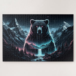 Bärengipfel, Grizzly Bär, Gebirgskette Puzzle