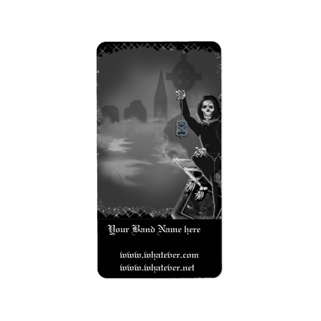 Bärenhalloween Adressaufkleber (Vorne)