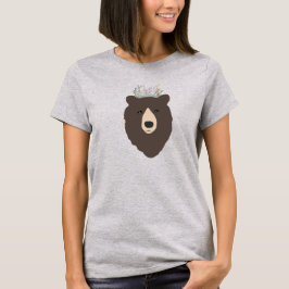 Bärenhemd mit Blume T-Shirt