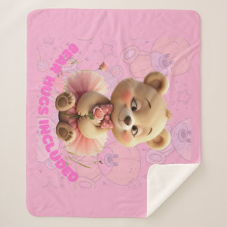 Bärenhugs inbegriffen - süßer Tutu-Bär Sherpadecke