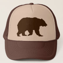 Bärenhut Grizzlybär Braune Silhouette