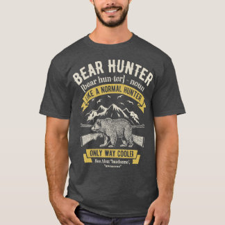 Bärenjäger Vintage-Jagd Lustige Jäger Definit T-Shirt