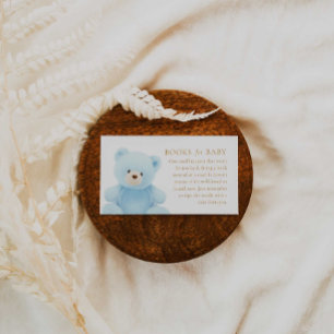 Bärenjunge Babyduschbücher für die Babynahrung Begleitkarte