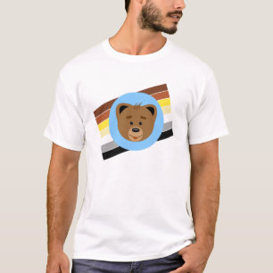 Bärenjunges und Flagge T-Shirt
