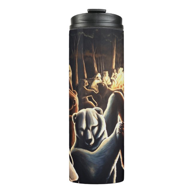 Bärenkarten Tumblers tanzen Bären Trinkbehälter Pa Thermosbecher (Vorderseite)