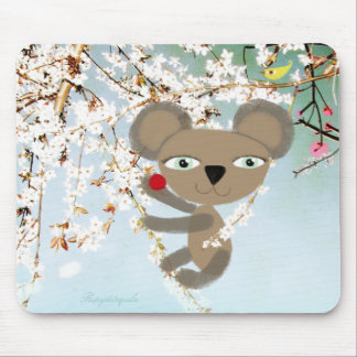 Bärenkirsche Blume Liebe Sie zart Lomographie Mousepad