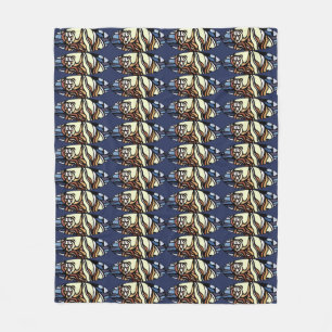 Bärenkunst Blanket Nationalkünstlerische Bärendeck Fleecedecke