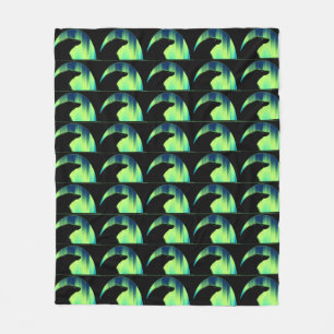 Bärenkunst Blanket Nordlichter Bärendecke Fleecedecke