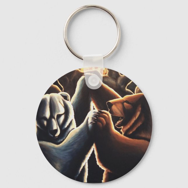 Bärenkunst Schlüsselband tanzende Bären Schlüsselk (Vorderseite)