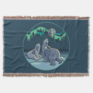 Bärenkunstblanket-Native-Polar-Bärenklemme Decke