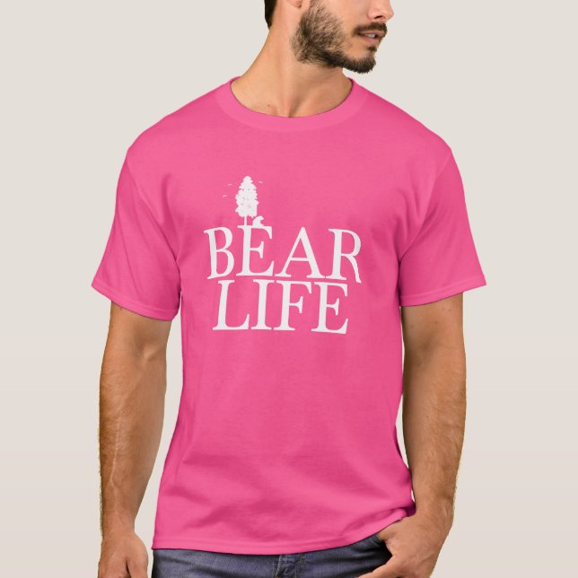 Bärenleben Waldtier Mädchen T-Shirt (Vorderseite)