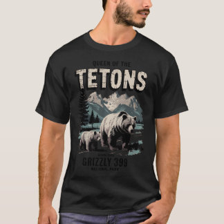 Bärenliebhaber Königin der Tetons Grizzly 399 Nati T-Shirt