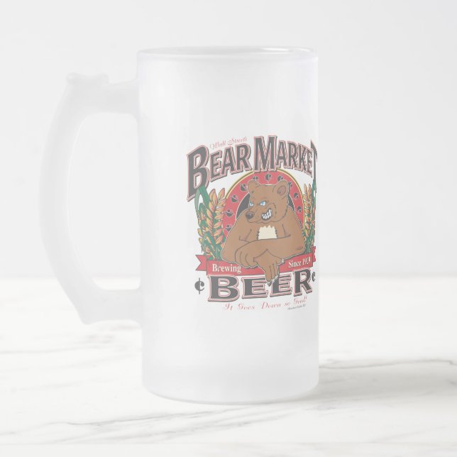 Bärenmarkt Mattglas Bierglas (Links)