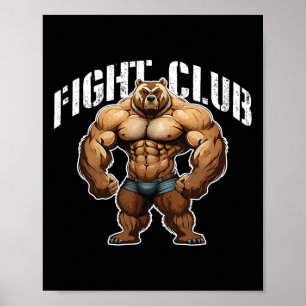 Bärenmuskeln Boxing Workout Gym Mixed Martial Arts Poster