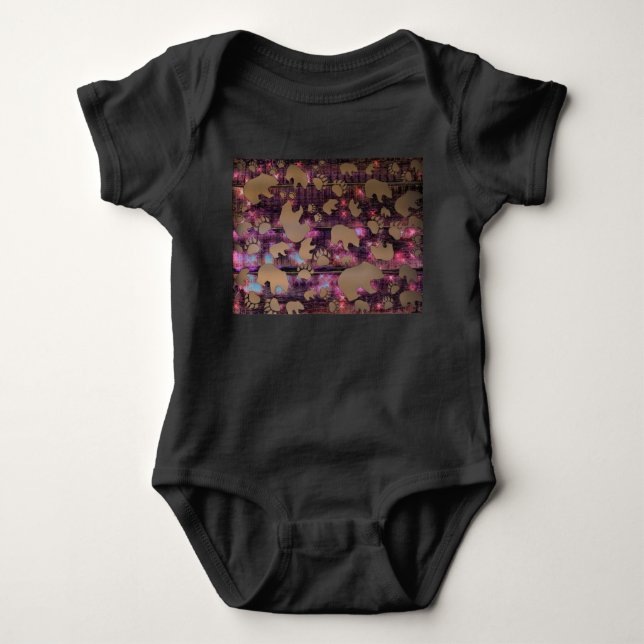 Bärenmuster Baby Strampler (Vorderseite)