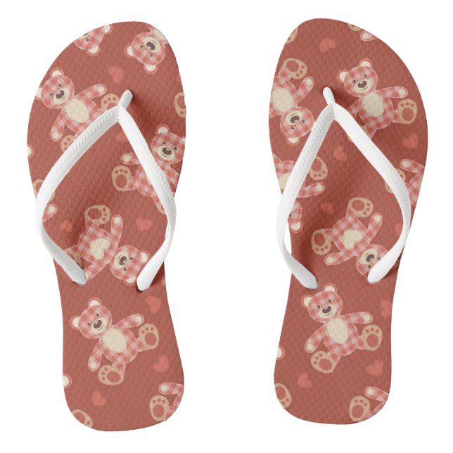Bärenmuster Flip Flops (Fußbett)