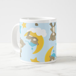 Bärenmuster, Niedliche Bären, Teddybären, Sterne Jumbo-Tasse