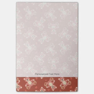 Bärenmuster Post-it Klebezettel