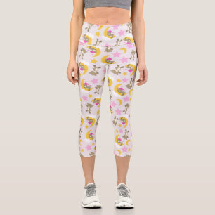 Bärenmuster, Teddybären, Niedliche Bären, Sterne Capri Leggings