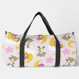 Bärenmuster, Teddybären, Niedliche Bären, Sterne Duffle Bag