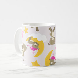 Bärenmuster, Teddybären, Niedliche Bären, Sterne Kaffeetasse