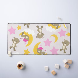 Bärenmuster, Teddybären, Niedliche Bären, Sterne Schreibtischunterlage