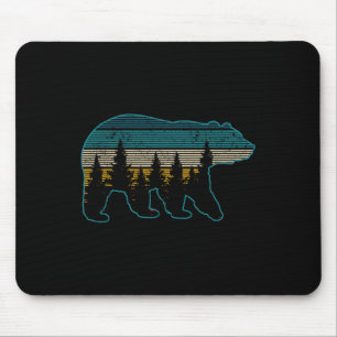 BärenNatur Grizzlybräune Schwarzer Bär Wandern Mousepad